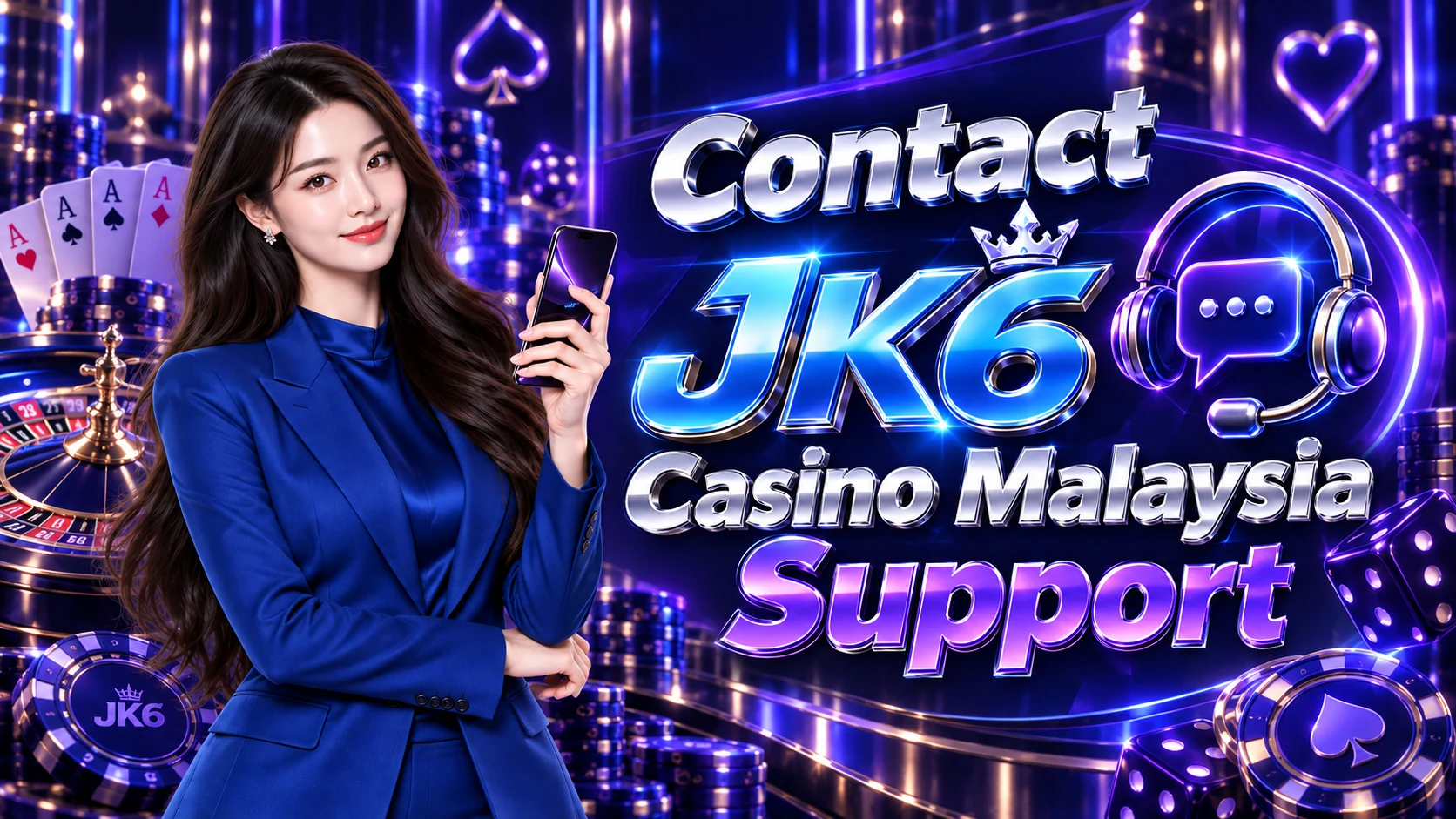 JK6 presenter in the customer support scene