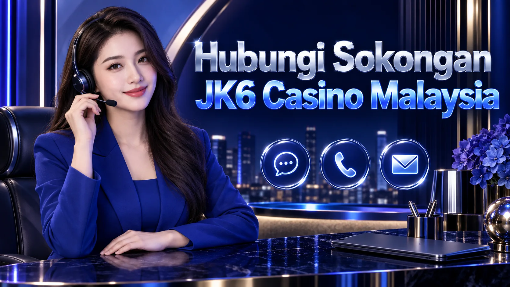 Penyampai JK6 dalam suasana sokongan pelanggan